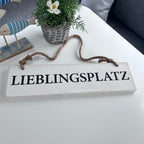 Holzschild "Lieblingsplatz" zum Hängen