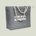 Strand- & Einkaufstasche „Nicht heute mthrfckr“ – Statement & Funktion