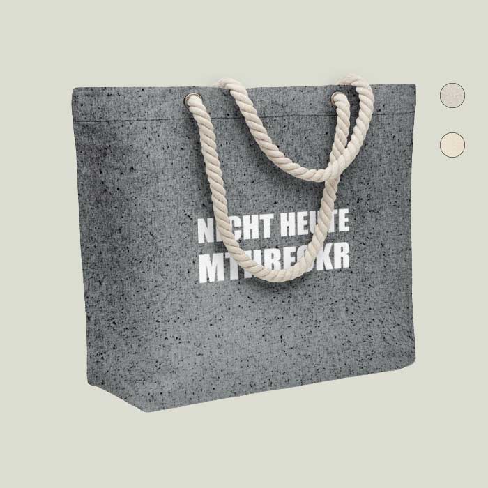Strand- & Einkaufstasche „Nicht heute mthrfckr“ – Statement & Funktion