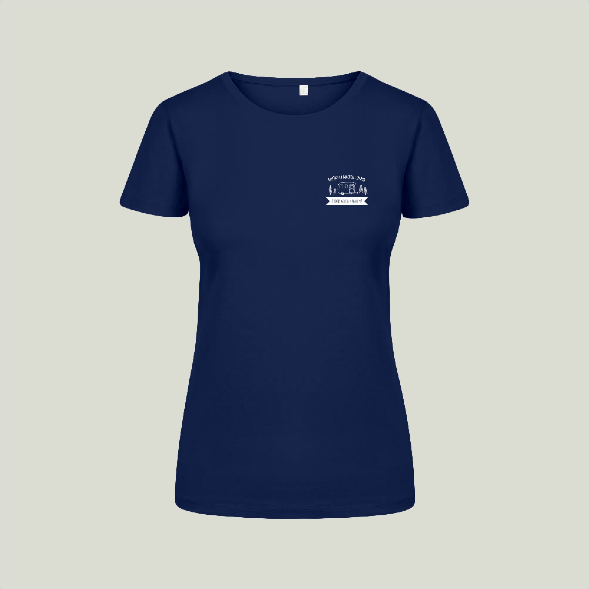 T-Shirt "Anfänger machen Urlaub, Profis gehen Campen!" - Damen 3095