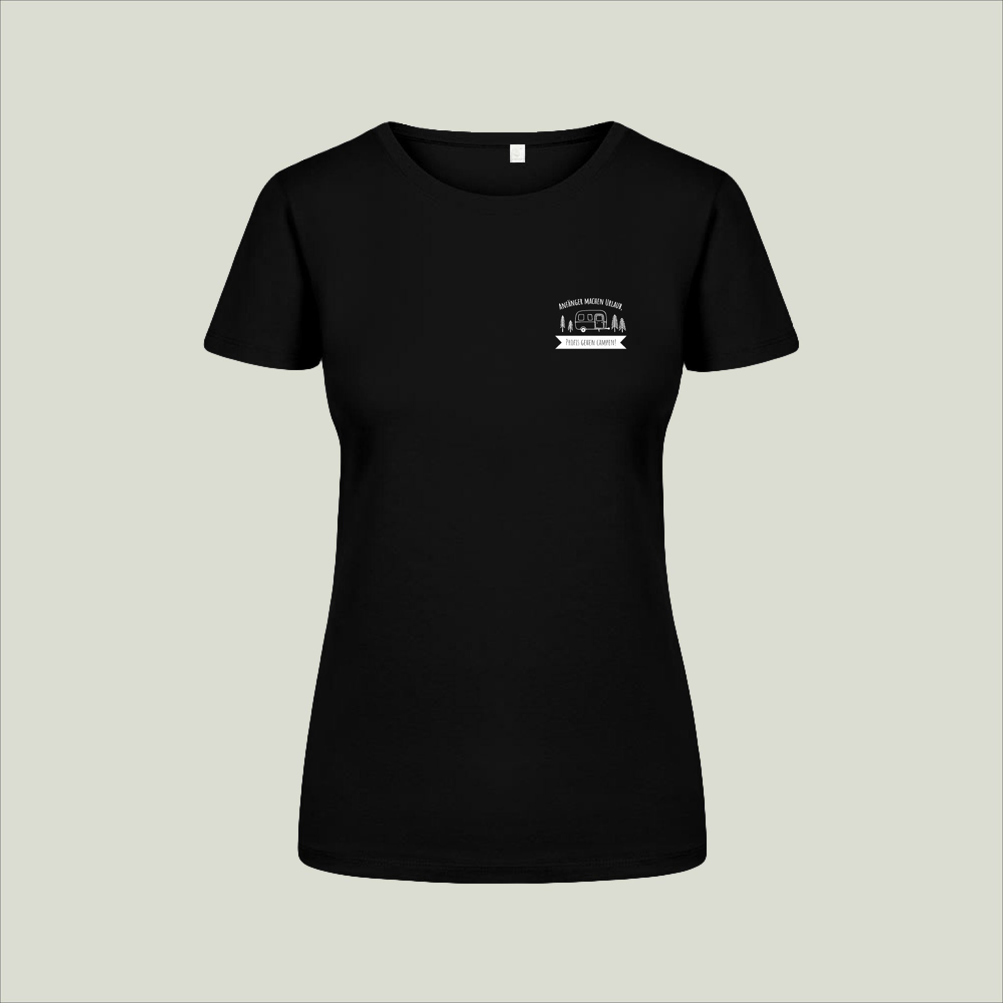 T-Shirt "Anfänger machen Urlaub, Profis gehen Campen!" - Damen 3095
