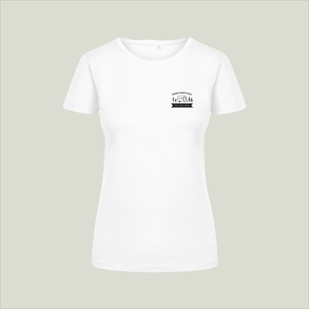 T-Shirt "Anfänger machen Urlaub, Profis gehen Campen!" - Damen 3095