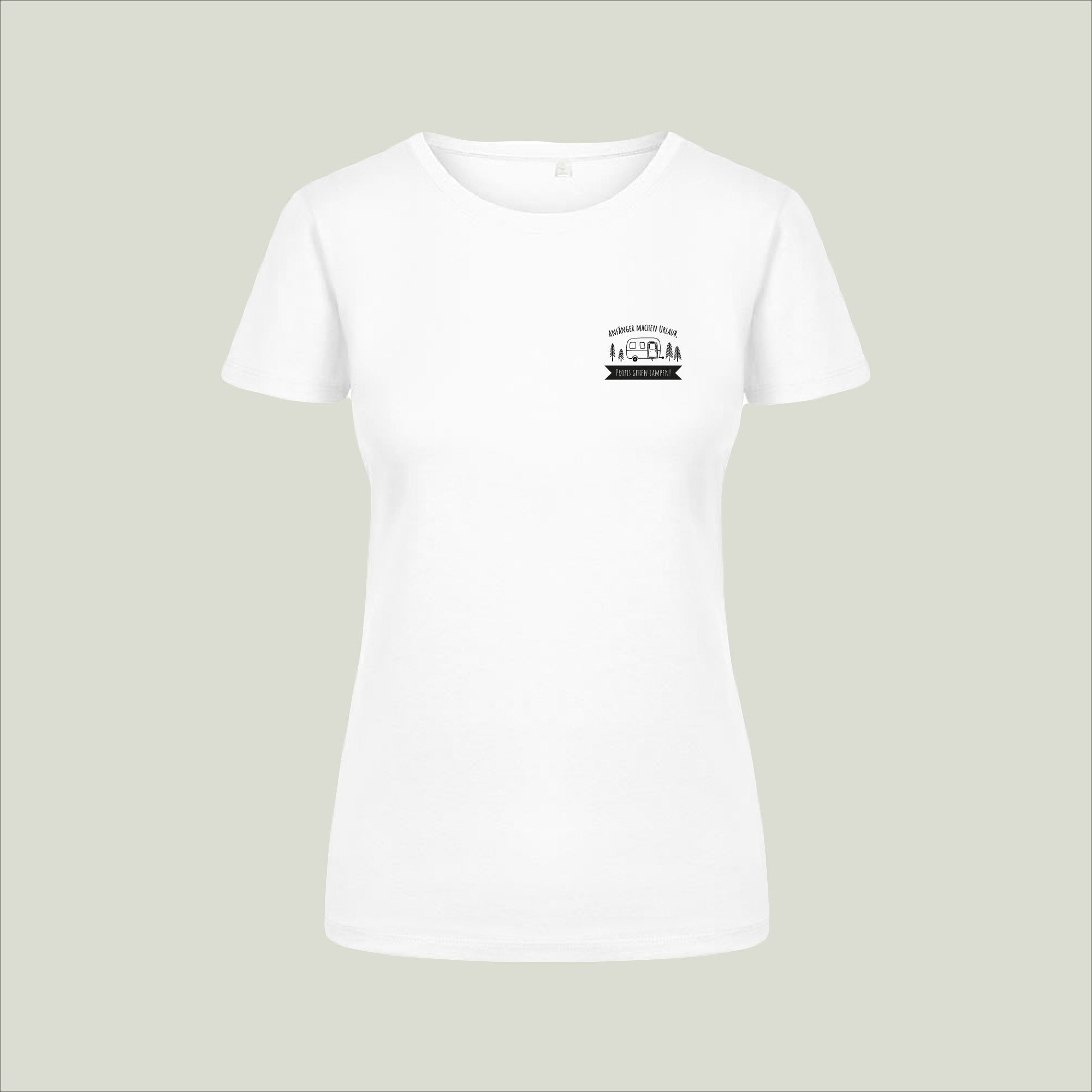 T-Shirt "Anfänger machen Urlaub, Profis gehen Campen!" - Damen 3095