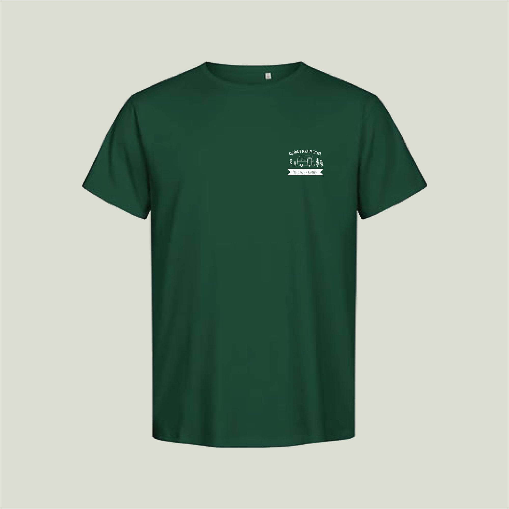 T-Shirt "Anfänger machen Urlaub, Profis gehen Campen!" - Herren 3090