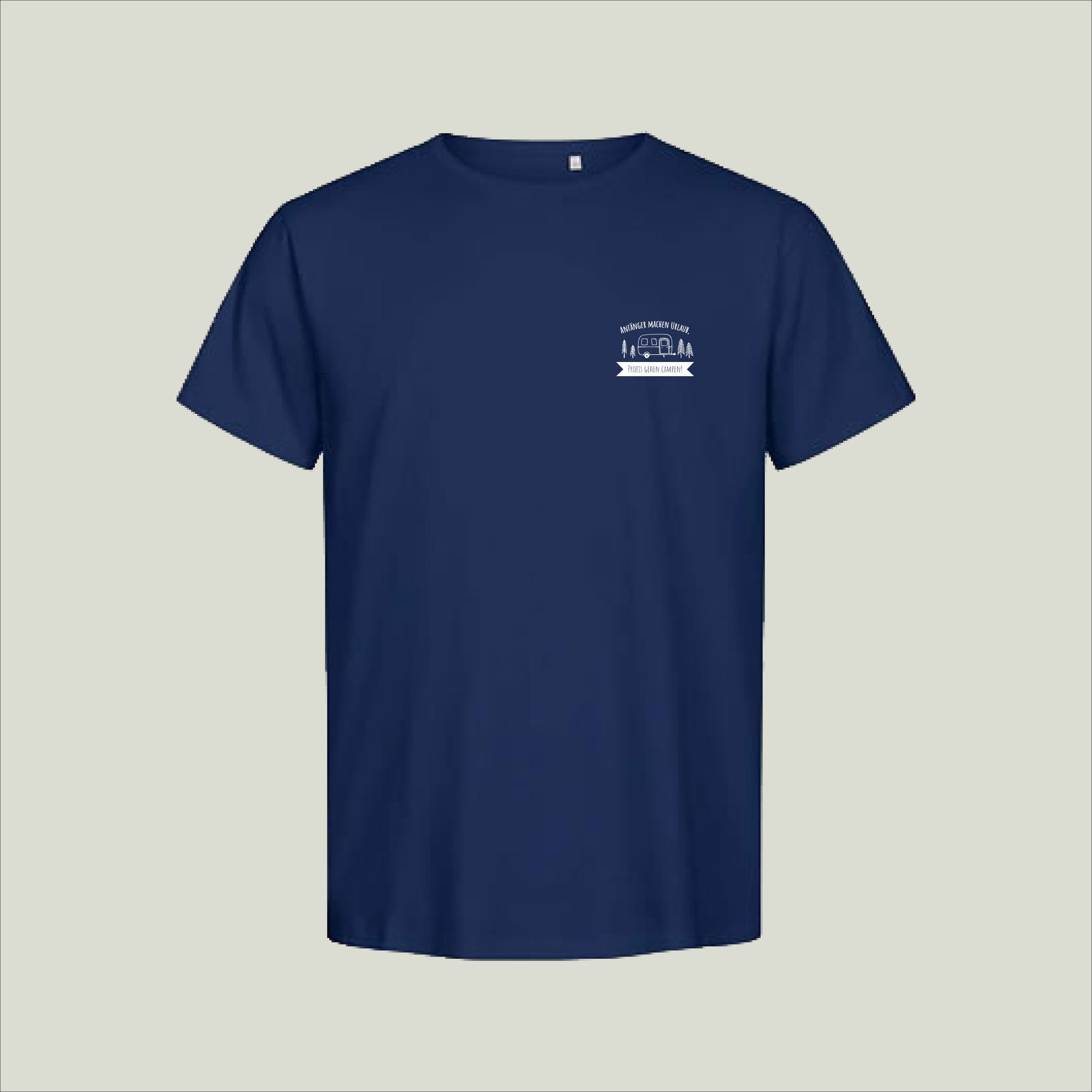 T-Shirt "Anfänger machen Urlaub, Profis gehen Campen!" - Herren 3090