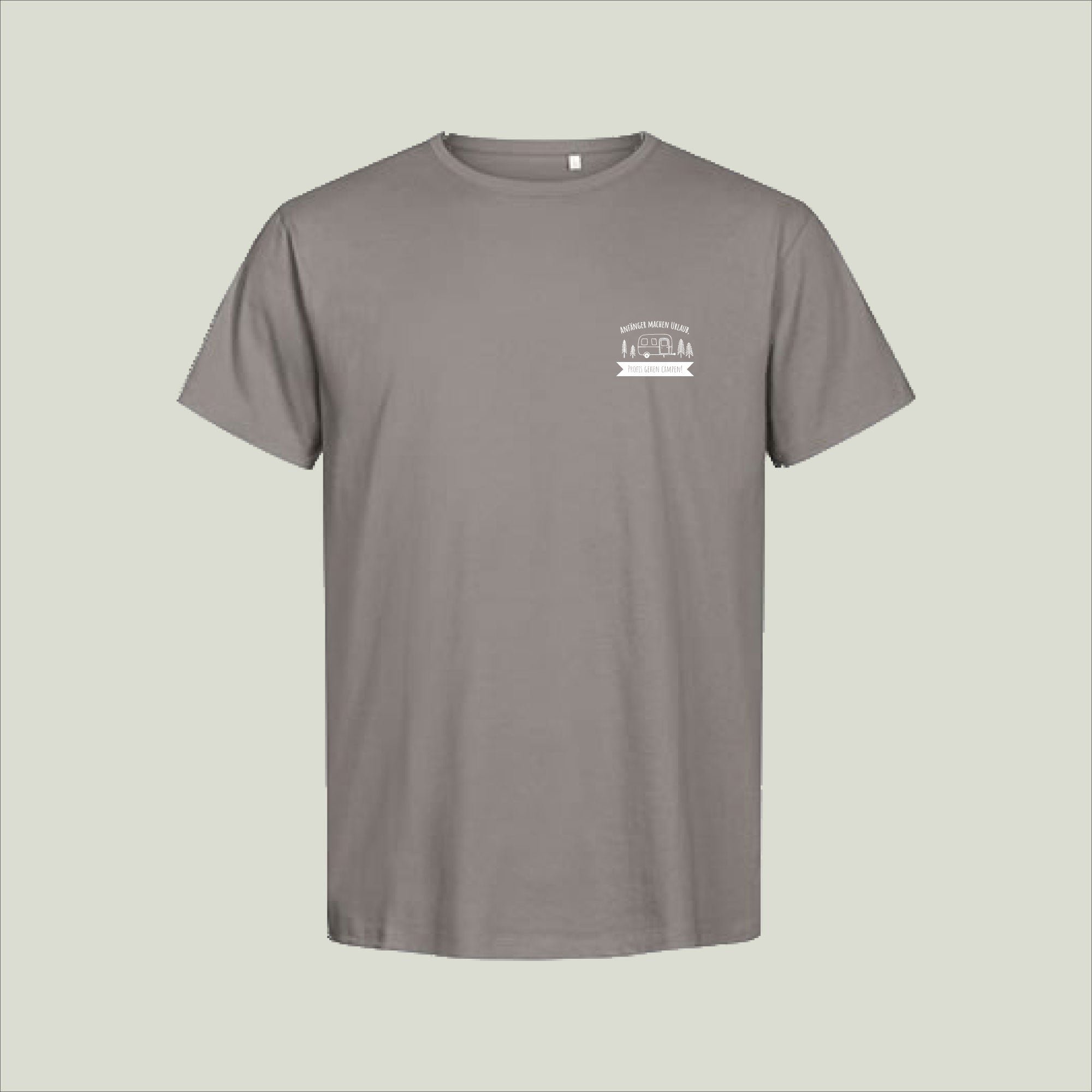 T-Shirt "Anfänger machen Urlaub, Profis gehen Campen!" - Herren 3090