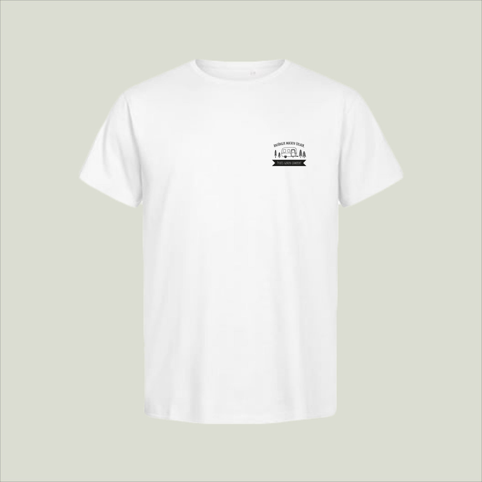 T-Shirt "Anfänger machen Urlaub, Profis gehen Campen!" - Herren 3090