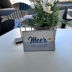 Holzschild "Meer macht glücklich"