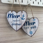 Herz aus Holz zum Hängen 2 Motive