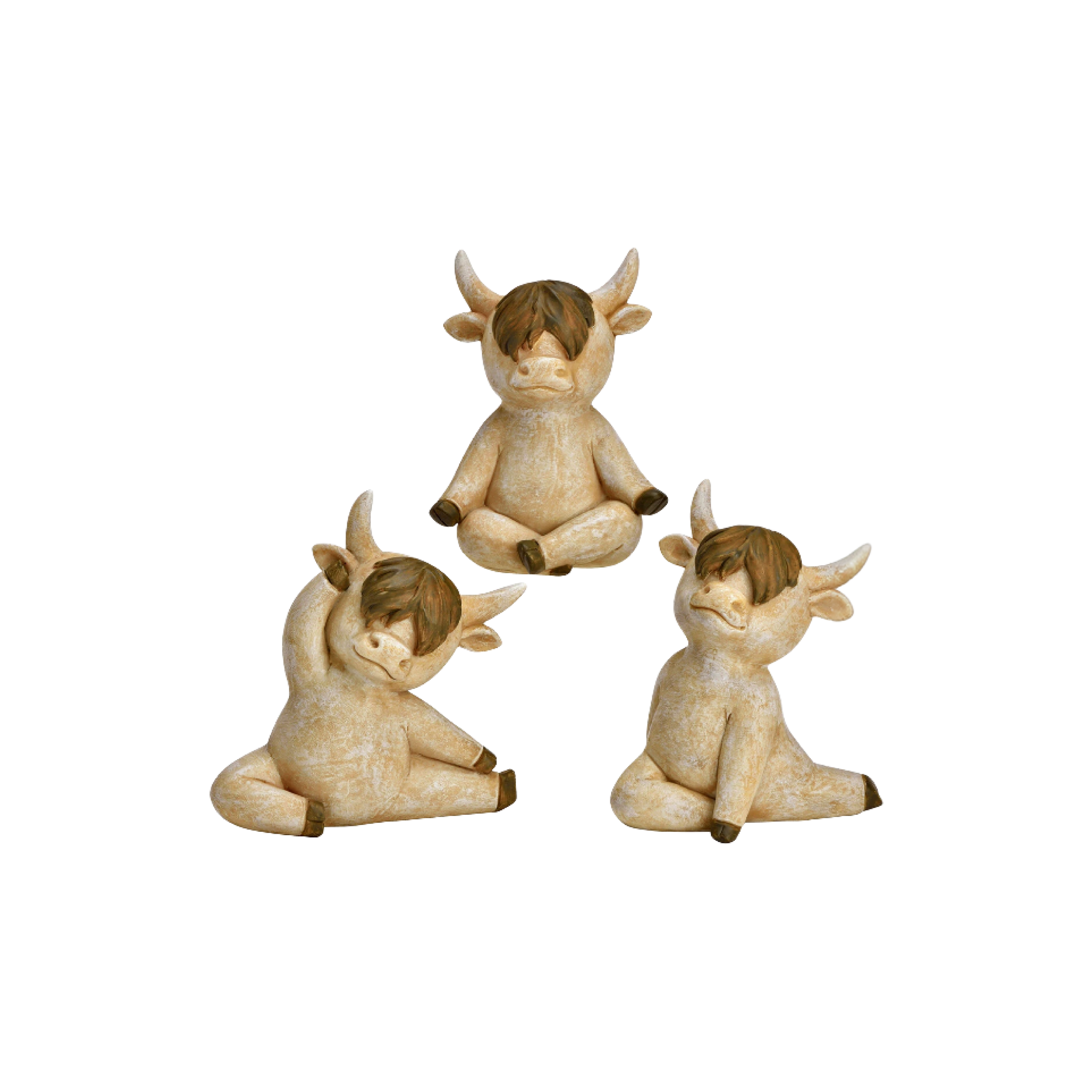 Yoga Highland Rind aus Poly - 3 Varianten