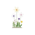 Aufsteller Blumen aus Metall