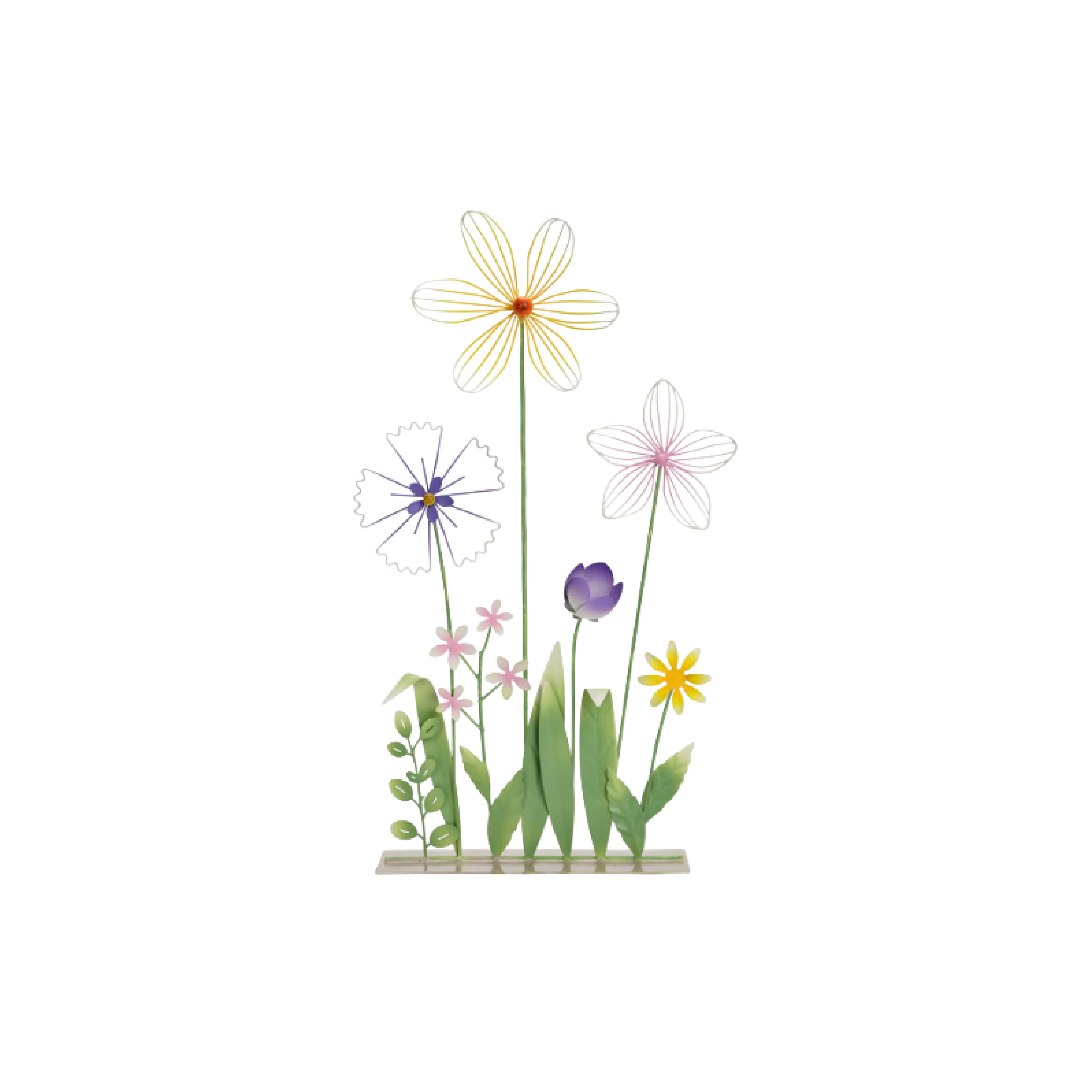Aufsteller Blumen aus Metall