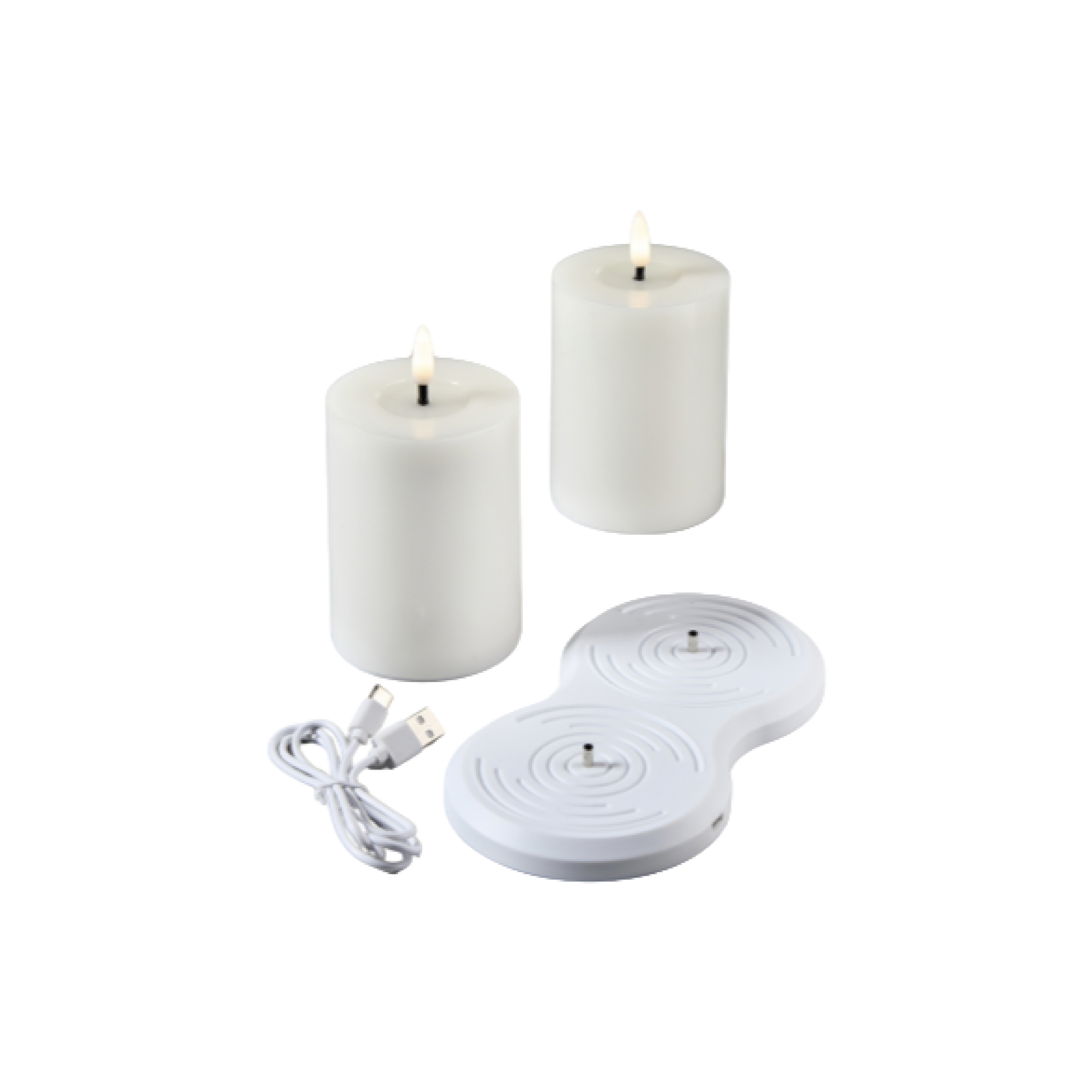 LED-Kerzen 2er-Set - 10 cm