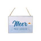 Holzschild "Meer macht glücklich"