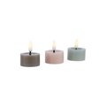 LED-Teelicht mit Timer - 3er Set