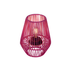 Solar-Laterne aus Metall u. Kunststoff - pink